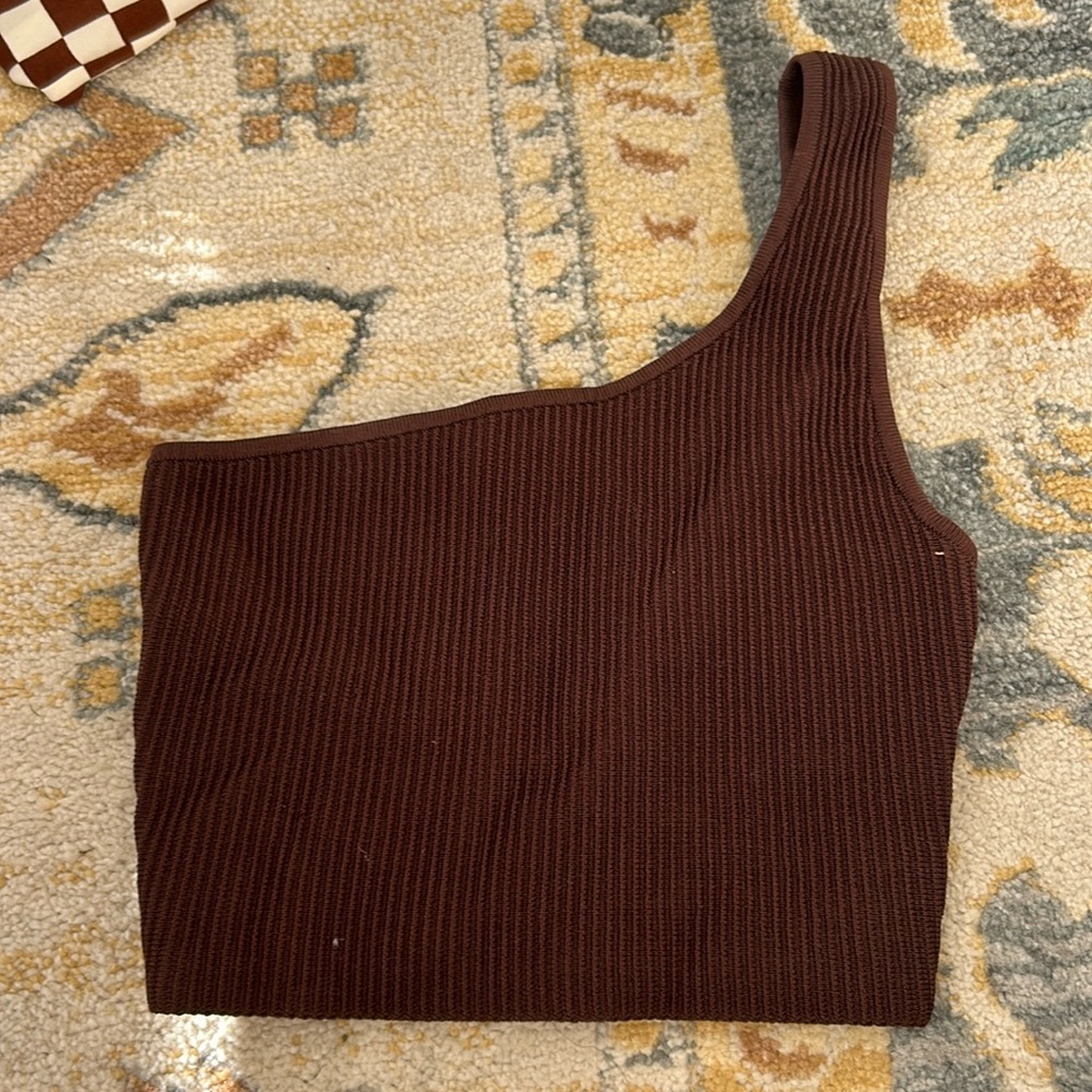 babaton one shoulder top